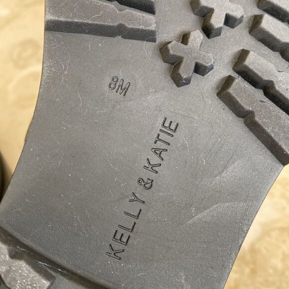 Kelly & Katie Vegan Leather Chunky Motorcycle Buckle Boots - Picture 13 of 16